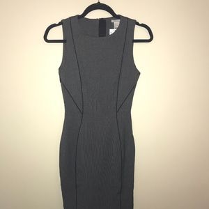 H&M Grey Dress Petite Office Dress